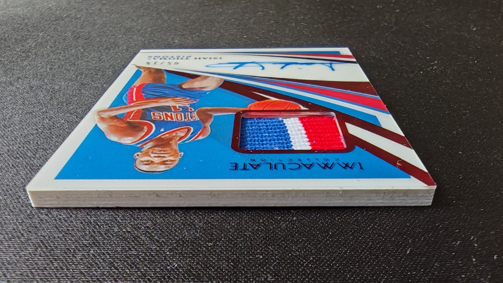 2020-21 Panini Immaculate RED Isiah Thomas Patch Auto Autograph 05/15 FMVP!! view 5