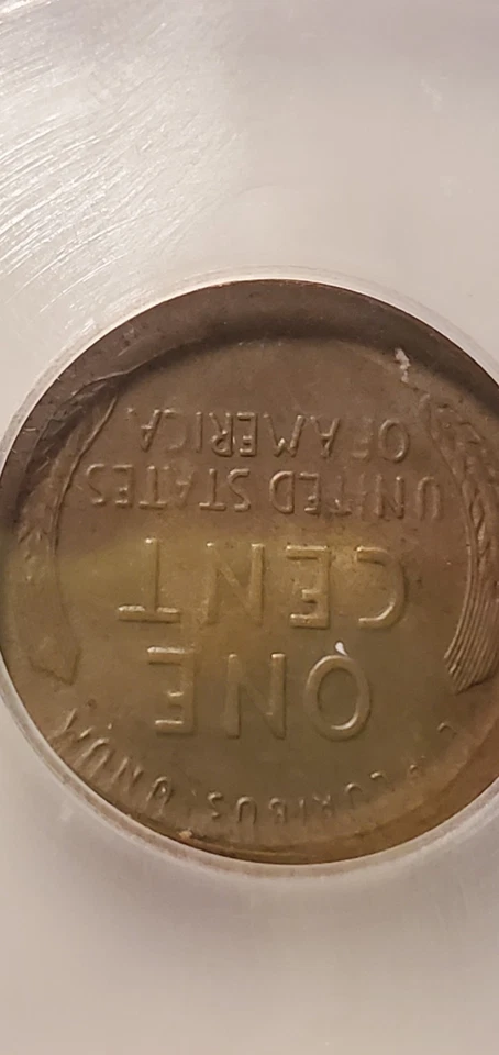 1944 San Francisco Wheat Cent Mint Error Double Struck IGC MS61, 30 Days Return - Image 4 of 4