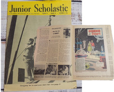 GE Adventures in Science Comic Insert INTACT- Dec 1956 Junior Scholastic PRD-7-1