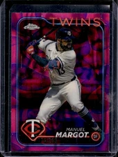 Manuel Margot 2024 Topps Chrome Update #USC168 Magenta Purple Lava Lamp #174/299