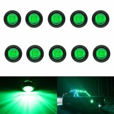 10x Green Led Light Side Clearance Marker Lamp Trucks Boat Trailer Boat 34