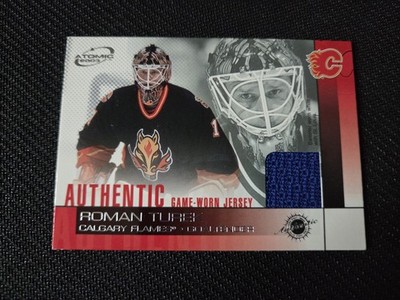 Roman Turek 2002-03 Pacific Atomic Hockey Patch Card NHL Flames