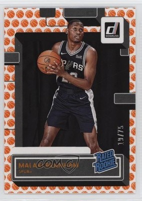 2022-23 Panini Donruss Rated Basketball /75 Malaki Branham #220 Rookie RC 0jr6