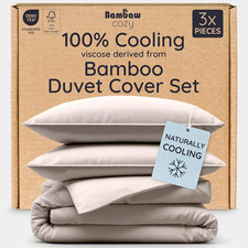 100 Viscose Derived from Bamboo Duvet Cover King Size   3 Piece Duvet Cover Coo
