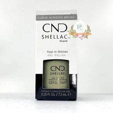 CND Shellac UV Gel Polish 0.25 oz NIB Rags to Stiches