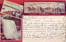 WASHBURN-CROSBY'S GOLD MEDAL FLOUR MINNEAPOLIS, MN FACILITIES 1906
