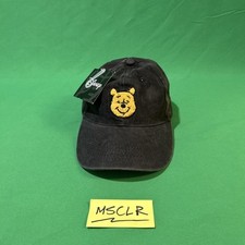 Disney Winnie The Pooh Baseball Hat  One Size Adjustable Black Cap  NWOT