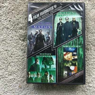 Matrix 4 Film Favorites Collection DVD 2007 Reeves Fishburne Sci-Fi Action