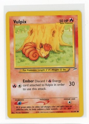 Pokemon Neo Destiny #091/105 Vulpix