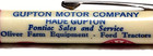 "OLIVER FARM EQUP. & FORD TRACTOR + PONTIAC & GMC TRUCKS!*Gupton Motor" Pencil — photo 1