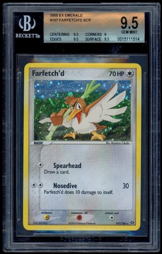 Farfetch'd graded BGS 9.5 for sale on eBay