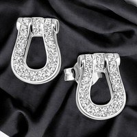 Ohrstecker 925 Sterling Silber 38 Zirkonia Ohrringe Silberohrringe