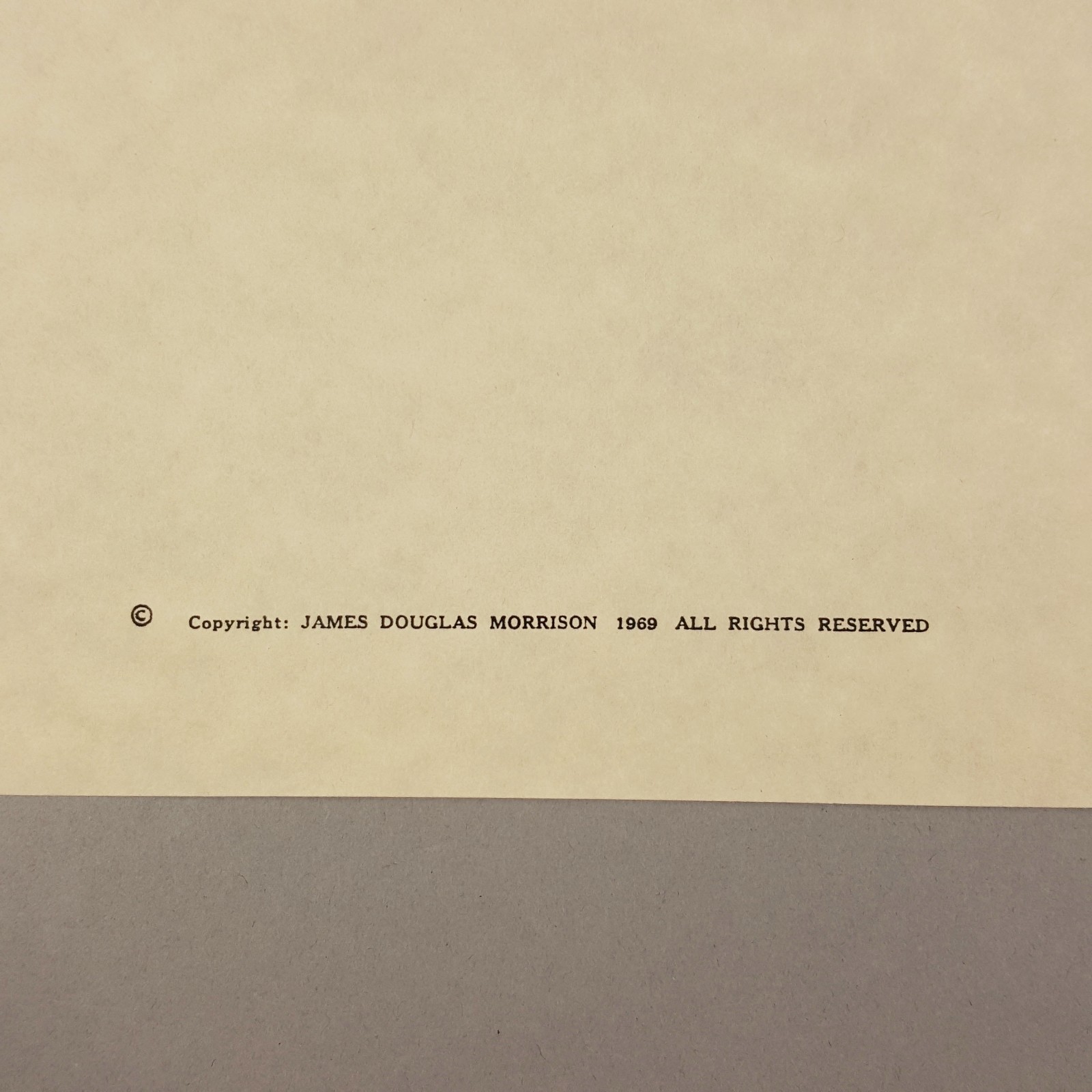 Image 4 of The Doors Movie Production Used Jim Morrison Poem Parading Nude Val Kilmer Prop