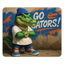Go Gator Swag Mouse Pad - Street Style Alligator - Orange  Blue Desk Access