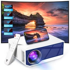 Projector with WiFi and Bluetooth, 16000Lumens Portable Mini Projector,Native