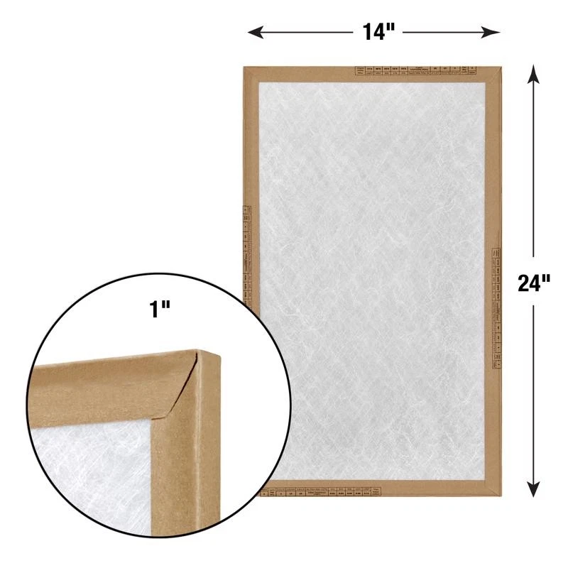 Filtro de aire de fibra de vidrio AAF Flandes EZ Flow II 14x24x1 MERV 4 paquete de 12 Foto 2 de 3