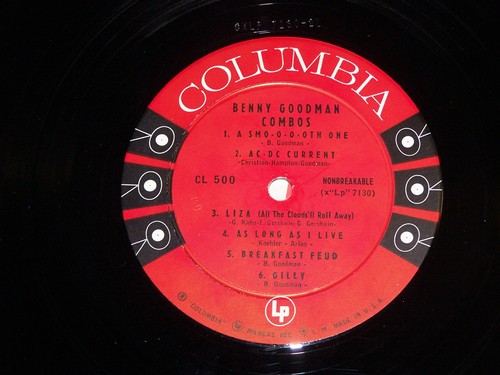 BENNY GOODMAN Benny Goodman Combos COLUMBIA 1951 Near Mint MONO 6 eye - Picture 4 of 6