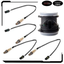 For 01-03 Mercedes ML320 3.2L 4pcs Oxygen o2 02 Sensor + Mass Airflow MAF Sensor