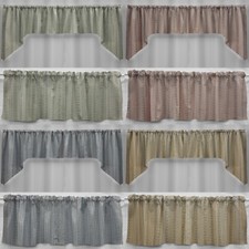 Striped Vines Valances, Curtains or Swags 4 Colors Available