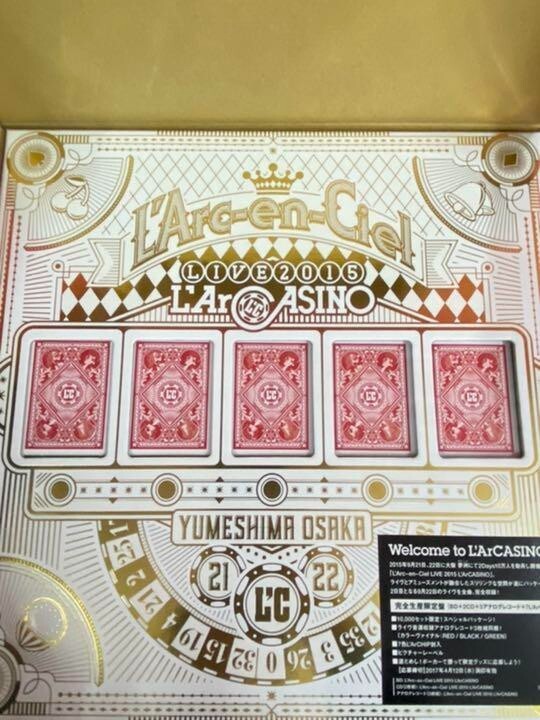 L'Arc en Ciel L'ArCASINO Box Limited Edition 2 Blu-ray+2 CD+3Vinyl