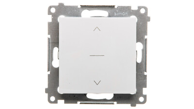 Kontakt-Simon Simon 54 Premium Jalousieschalter 1-0-2, Schnell weiß DZW1K.01/11