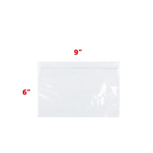 Top Loading Adhesive Clear Packing List Pouches Shipping Label Slip Envelope Bag - Picture 5 of 6