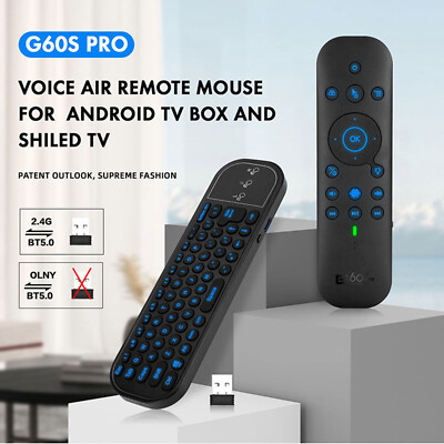 Voice Remote Control Wireless Dual Mode G60S Pro 2.4G BT5.0 for Android TV Box