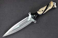 Busse Custom FMV6 .21" Satin/Competition INFI w/CBTs,  G-rexed Clam Shell Handle
