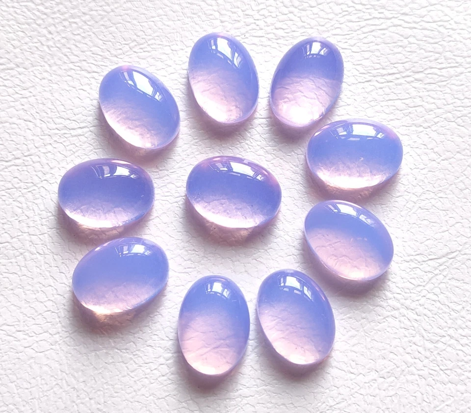 Beautiful Lavender Quartz Gemstone Cabochon, Wholesale Oval Shape Loose Gemstone - Image 2 of 4