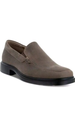 Ecco Men's Helsinki 2.0 Loafer Taupe Leather Slip On Shoes EU 43 Size 9 - 9.5 US