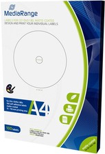 100 Mediarange BD / CD / DVD Label matt 15 mm bis 118 mm