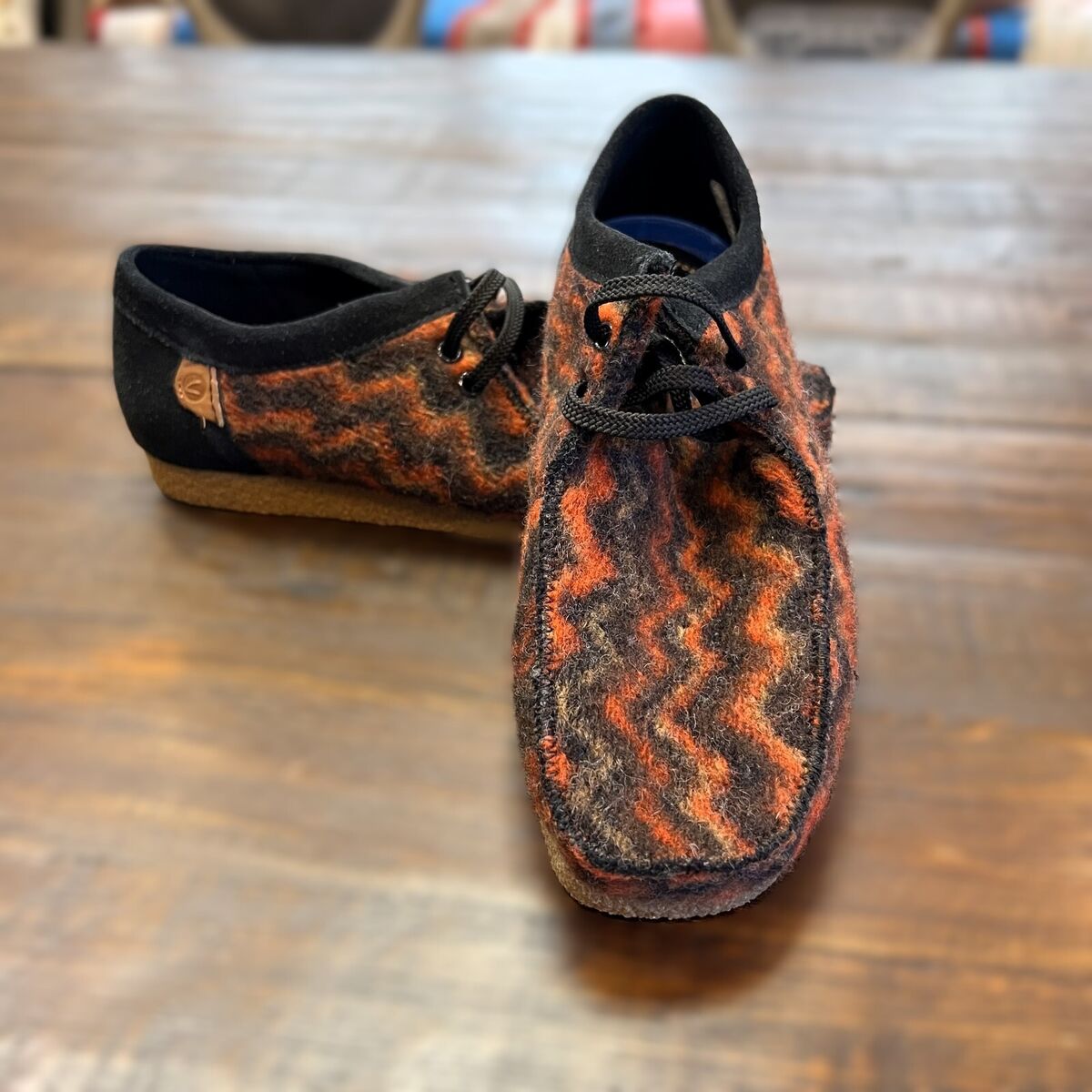 CLARKS Men's 8 Shacre II Step Moccasin Camo Black Orange CLARKS Men's 8 Shacre II Step Moccasin Camo Black Orange