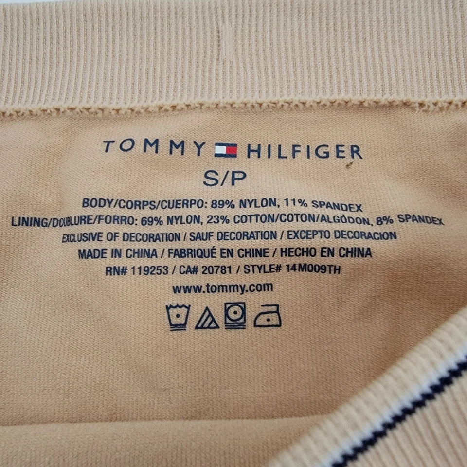 Tommy Hilfiger Bikini Panties Solid 89% Nylon 3 Pair Size 5 S Small Beige New - Image 3 of 4