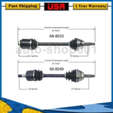 Front Driver Passenger Side CV Axle Joint For Dodge Stealth FWD 3.0L 1992