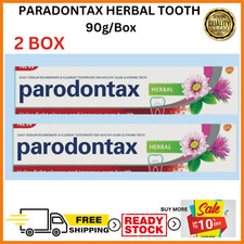 90G X 2 Tubes PARODONTAX HERBAL TOOTHPASTE FOR SENSITIVE GUM BLEED FREE SHIPPING