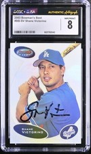 Shane Victorino Signed 2003 Bowman’s Best Rooki Card #BB-SV CGC 8 JSA Auto