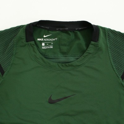 nike green compression shirt