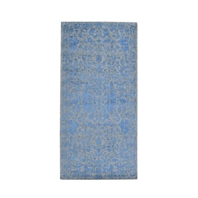 2'5'' x 6'1'' Fine Broken Cypress Tree Design Wool and Art Silk Runner Rug R59618
