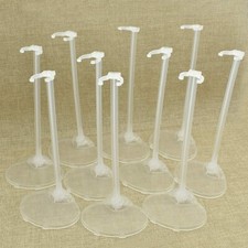 10pcs Transparent Stand Support Dolls Mini Display Holder 5.91 x 5.91 x 5.91 in