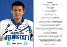 Sven Prusa Autograph AK Autograph Card Ice Hockey EHC Hedos Munich