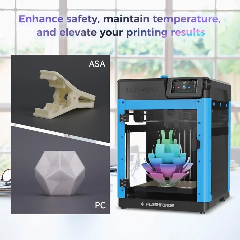Kit de gabinete de impresora 3D FLASHFORGE Adventurer 5M cubierta más segura y silenciosa protección Foto 4 de 4