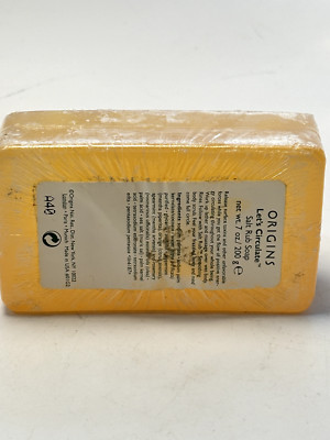 Origins Let's Circulate Salt Rub Soap Bar 7oz 200g Soap Sealed EXTREMELY RARE