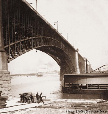 View of the Eads Bridge, St. Louis, Missouri - 1899 - Historic Photo Print