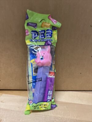 PEZ Candy & Dispenser - Bunny Rabbit - Pink & Purple -  NEW in Package - Easter