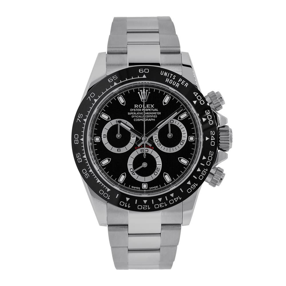 Rolex Daytona Watch 40MM Black Arabic Numerals Dial Stainless Steel 116500LN