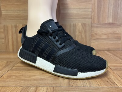 RARE Adidas Originals NMD R1 Core Black Gum Men's