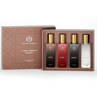 The Man Company Men's Perfume Gift Set 4x20ml EDP (Luxury, Long-Lasting)