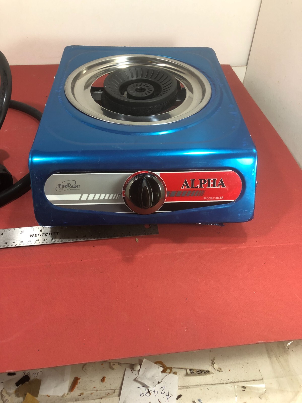 Portable Propane Gas counter Top burner, single burner with automatic lighter