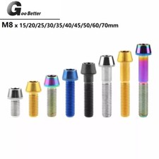 M8 Titanium Bolts Taper Cone head 15 20 25 30 35 40 45 50 60 70 allen Ti gr10