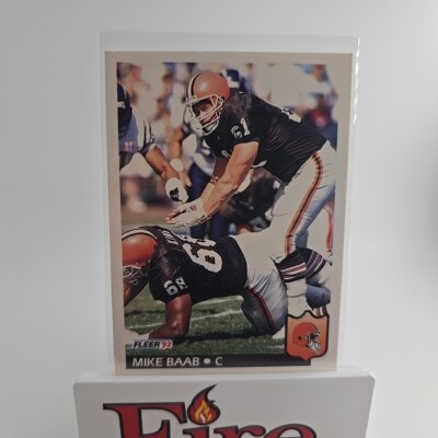 1992 Fleer - #63 Mike Baab Cleveland Browns 